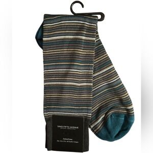 SAKS FIFTH AVENUE Men's Multicolor Striped Socks